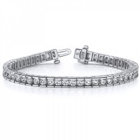 5.00 ct Ladies Round Cut Diamond Tennis Bracelet In Channel Setting 5.00 ct Ladies Round Cut Diamond Tennis Bracelet In Channel Setting